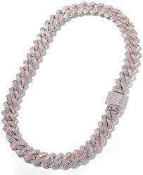 iced out pink chain - Google Search