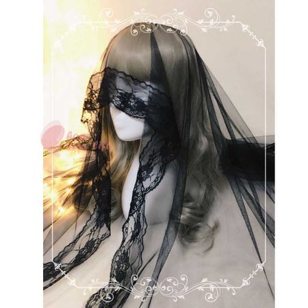 Black Lolita Veil