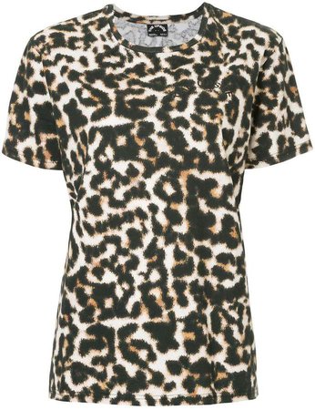 leopard print T-shirt