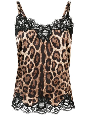 Dolce & Gabbana leopard print cami