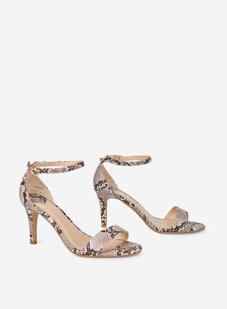 Wide Fit Multi Colour 'Sizzle' Snake Print Heel Sandals | Dorothy Perkins