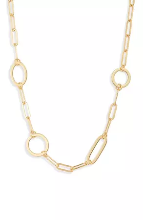 Sterling Forever Mixed Link Chain Necklace | Nordstrom