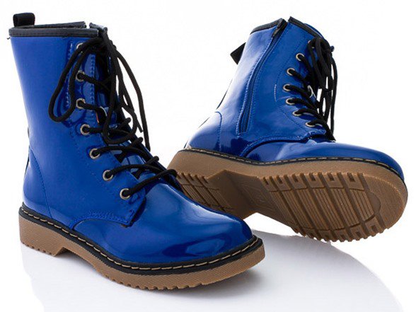 blue combat boot - Google Search