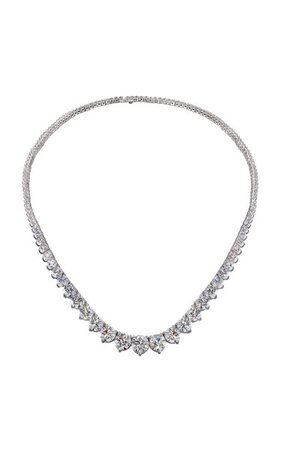 Temptation 18k White Gold Diamond Necklace By Hearts On Fire | Moda Operandi