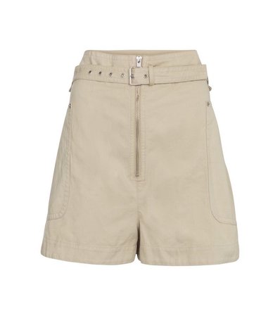 ISABEL MARANT, ÉTOILE Parana cotton and linen Bermuda shorts