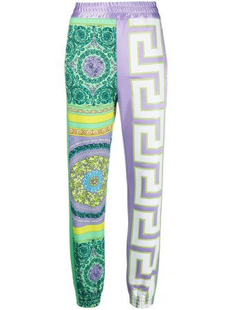Versace panelled baroque track trousers - FARFETCH