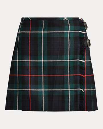 POLO RALPH LAUREN Tartan Wool Miniskirt