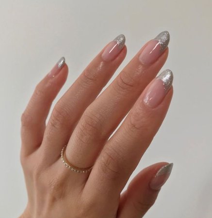 silver French tip