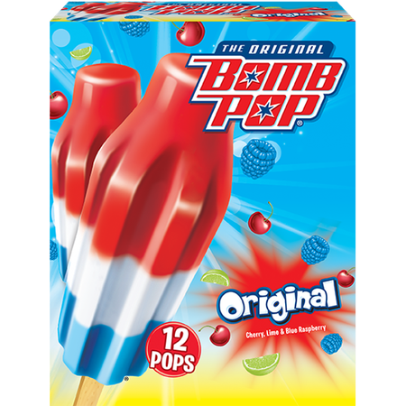 Bomb Pop Original Ice Pops - Walmart.com