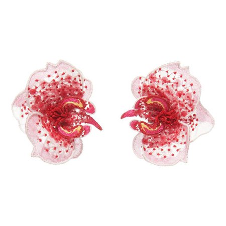 Mignonne Gavigan - Orchid Earrings in Pink/Red