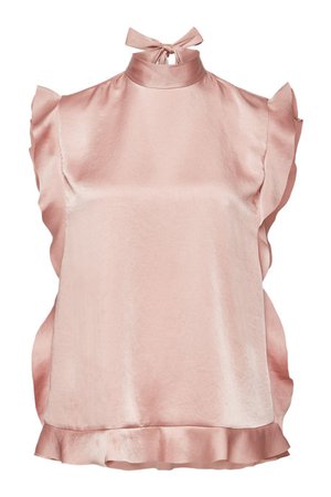 RED Valentino - Top with Ruffles - pink