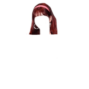 Red/Auburn Hair PNG Bangs Headband