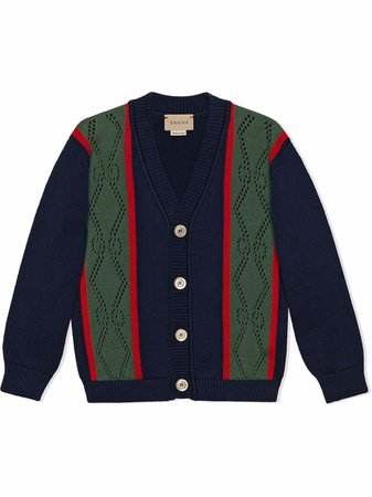 Gucci Kids button-up Knitted Cardigan - Farfetch
