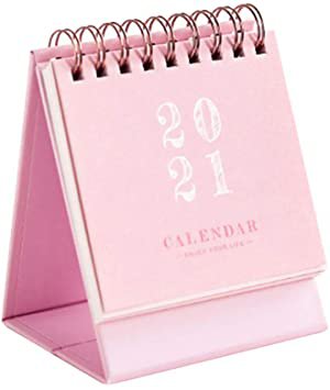 Amazon.com : Mini Desk Calendar, Sep. 2020 to Dec. 2021 Desktop Notepad Calendar, Small Flip Up Standing Desk Calendar for Office and Home (pink-04) : Office Products
