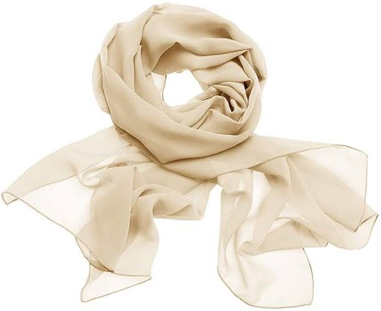 light beige scarf