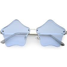 blue tinted skinny star glasses - Google Search