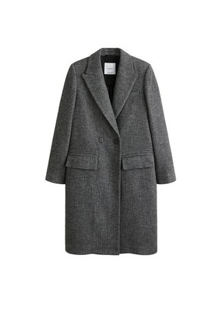 MANGO Lapels structured coat