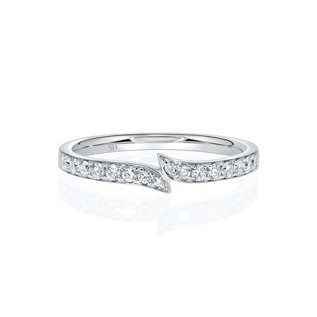Grain-Set Colliding Cusp Thin Width Women’s Wedding Band (2.1mm) – SH Jewellery | Diamond Engagement Rings | Wedding Rings | Melbourne