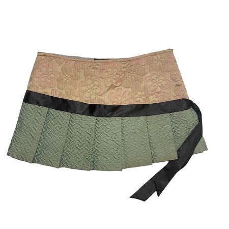 insane vintage custo barcelona mini skirt padded... - Depop