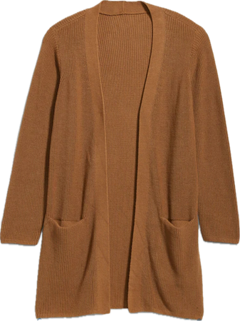 brown cardigan