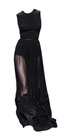 black dress gown