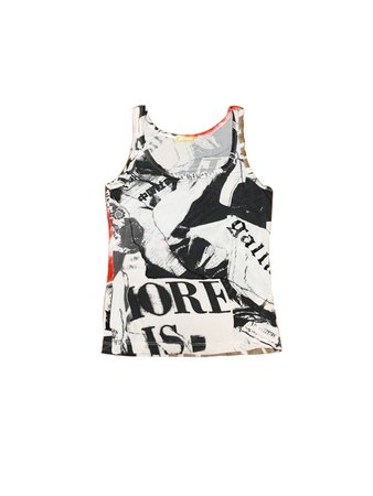 John Galliano 'More is Less' Tank Top — INTO ARCHIVE
