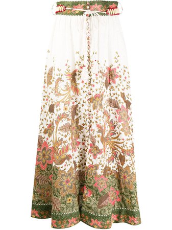 Zimmermann floral-print Maxi Skirt - Farfetch