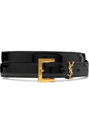 SAINT LAURENT | Embellished patent-leather belt | NET-A-PORTER.COM