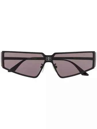 Balenciaga Eyewear Солнцезащитные Очки в Прямоугольной Оправе - Farfetch