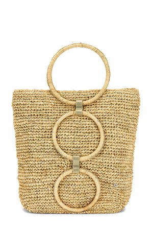 florabella Venlo Bag in Natural & Gold | REVOLVE