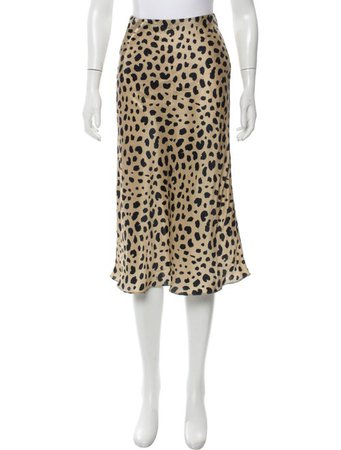 Réalisation Cheetah Print Silk Midi Skirt - Clothing - WREAL21292 | The RealReal