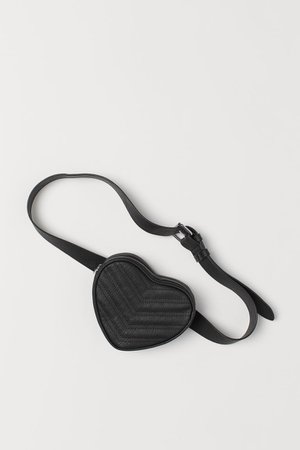 Heart-shaped Belt Bag - Black - Ladies | H&M US