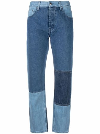 Helmut Lang patchwork-design trousers - FARFETCH