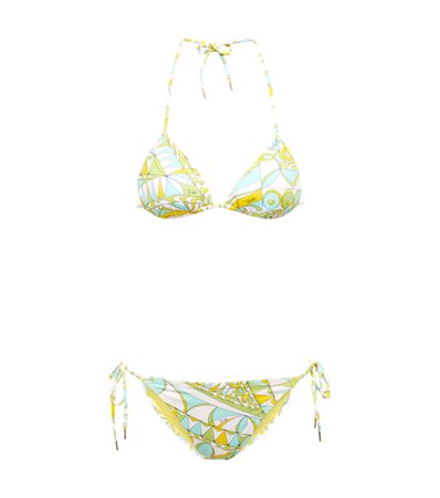 Emilio Pucci Beach - Printed bikini | Mytheresa