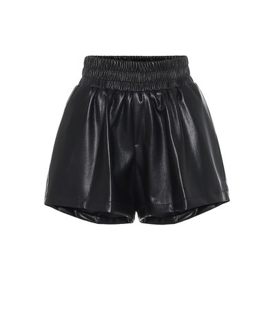 Les Rêveries - Faux-leather shorts | Mytheresa