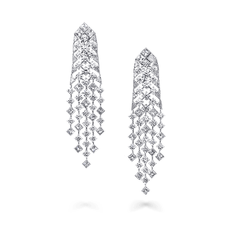 Snowfall Earrings, Diamond | Graff