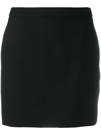 Black Saint Laurent fitted mini skirt 580279Y404W - Farfetch