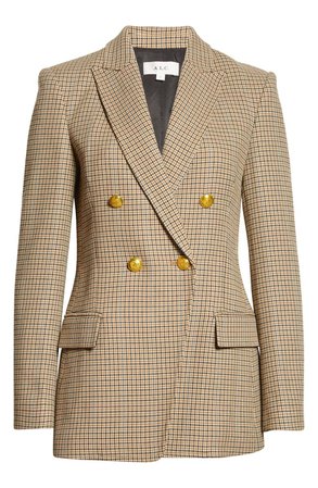 A.L.C. Sedgwick II Plaid Double Breasted Blazer | Nordstrom