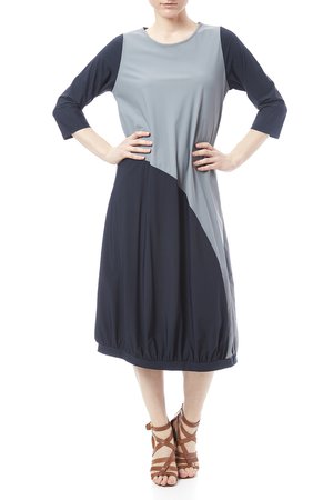 Comfy USA Bubble-Hem Jersey Dress from Virginia by The Dandelion — Shoptiques