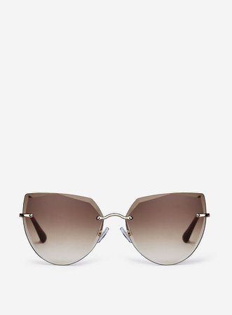 Brown Premium Hexagonal Sunglasses | Dorothy Perkins