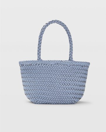 Small Woven Leather Bag