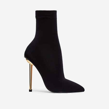 Jade Ankle Sock Boot In Black Knit | EGO