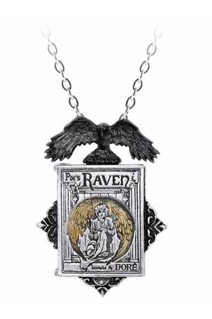 Poe's Raven Locket Necklace by Alchemy Gothic | Gothic