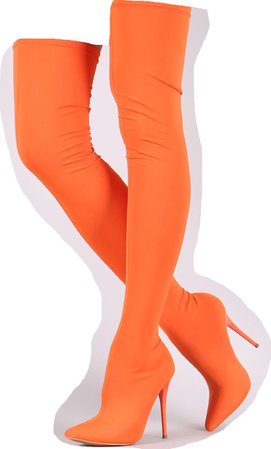 orange boot heel