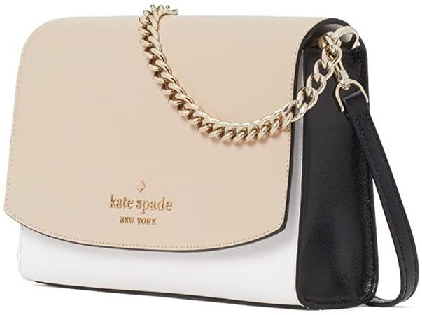 Kate Spade New York Carson Leather Convertible Crossbody Shoulder Bag Handbag, Warm Beige Multi: Handbags: Amazon.com