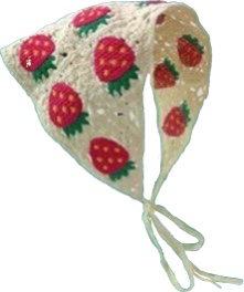 strawberry bandana