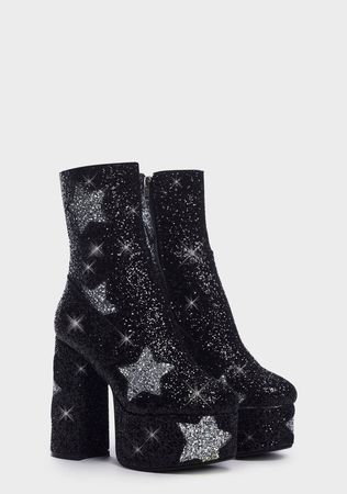 Star patterned boots