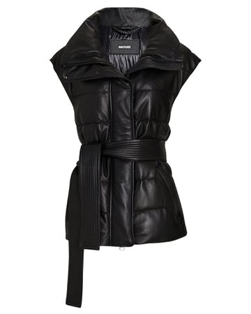 Mackage Zerina Leather Puffer Vest | INTERMIX®