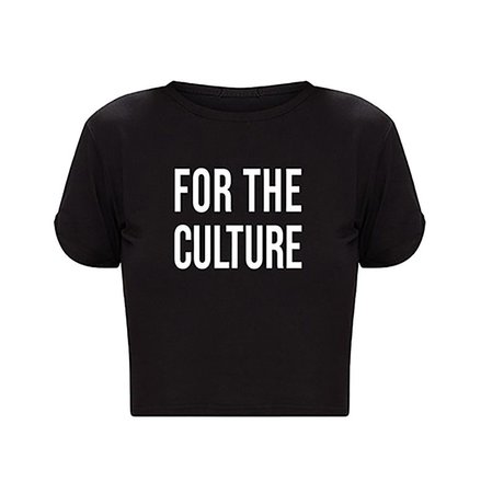 For The Culture crop top t-shirt black crop top black lives | Etsy