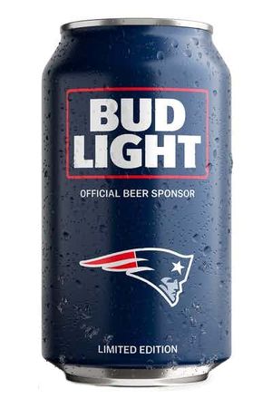 Bud Light New England Patriots NFL Team Can Price & Reviews | Drizly